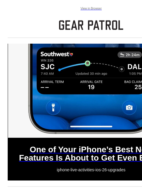 gearpatrol newsletter: One of Your iPhone's Best Features Is About to Get...