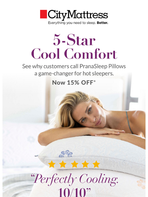 citymattress newsletter: Finally, Cool & Comfortable