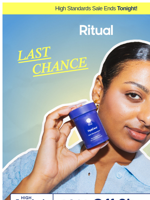 ritual newsletter: See ya, sale — 40% off ends soon