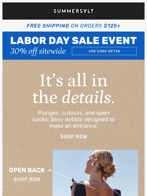 summersalt newsletter: Turn Heads From Every Angle