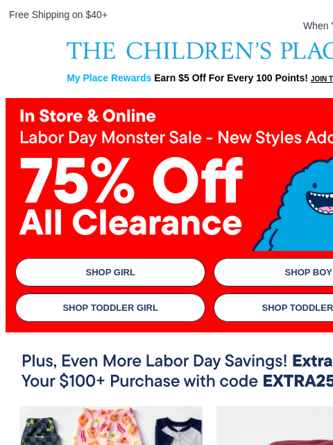 childrensplace newsletter: POV: 5+ Polos for just $7 each!