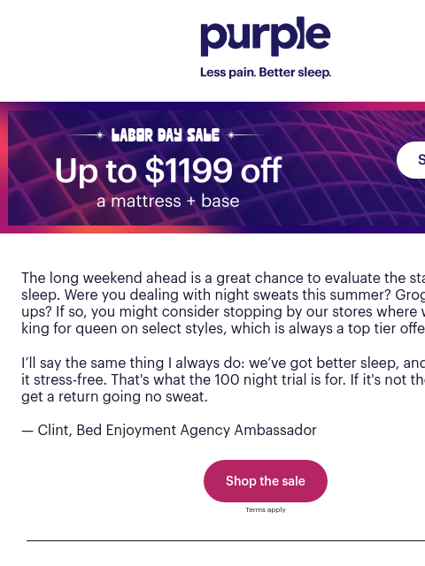 purple newsletter: An hour this weekend might change your life.