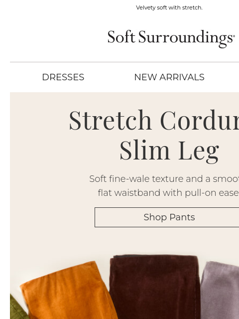 softsurroundings newsletter: Fall's Favorite Pants
