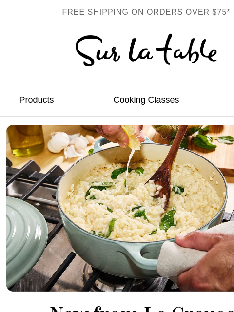 surlatable newsletter: Meet the latest from Le Creuset.