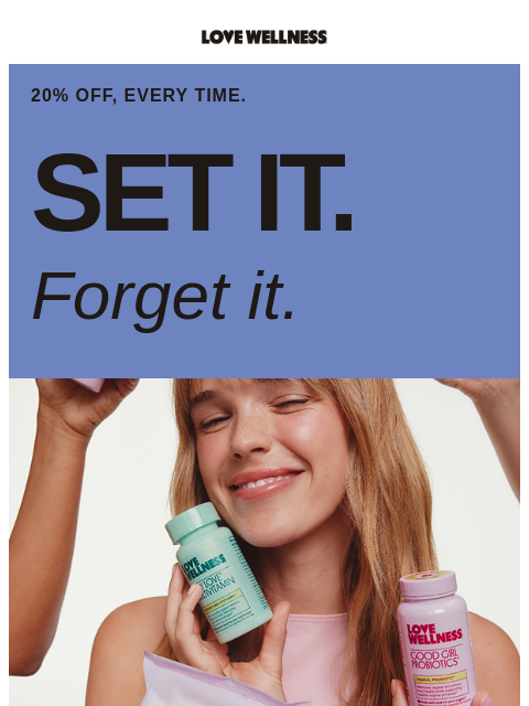 lovewellness newsletter: Your to-do list is officially OOO