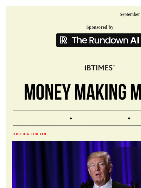 beehiiv newsletter: Trump Accounts Could Give Your Child $2,500 From Y...