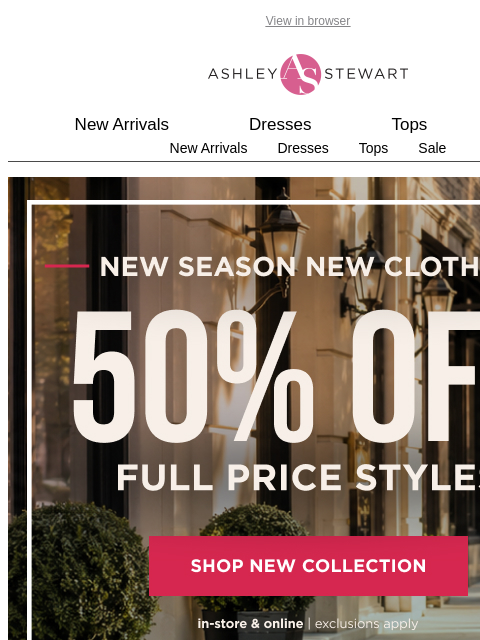 ashleystewart newsletter: INSIDE: Fall sets for stealing the spotlight ⭐