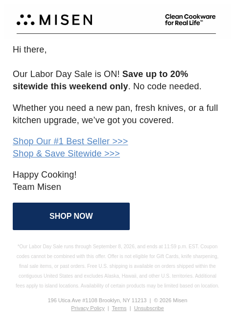 misen newsletter: 👀 In Case You Didn't See It...