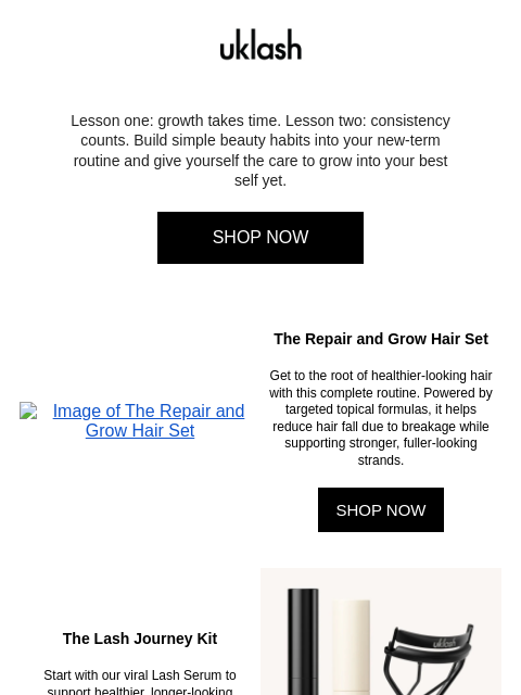 uklash newsletter: Make this your season of growth 🎓
