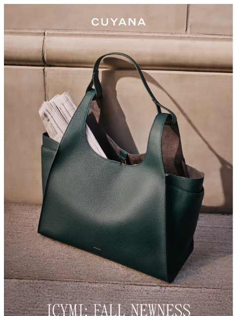 cuyana newsletter: ICYMI: New Fall Pieces