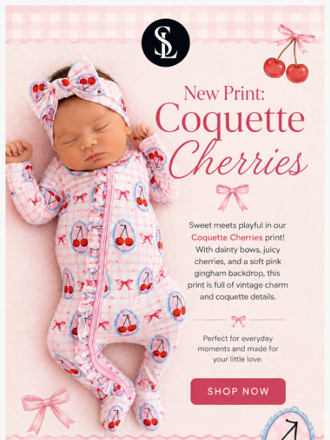 spearmintlove newsletter: 🍒 NEW: Coquette Cherries Has Arrived!