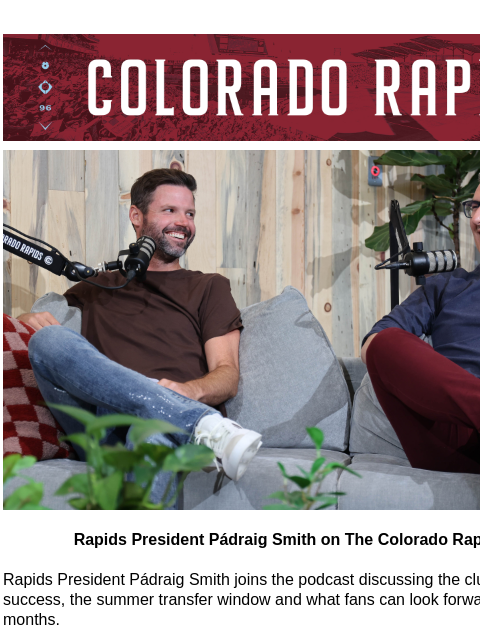 Darren Yapi Scores Late Winner in Dallas CR_Header_600x100.jpg Rapids President Pádraig Smith on The Colorado Rapids Podcast Rapids President Pádraig Smith on The Colorado Rapids Podcast Rapids