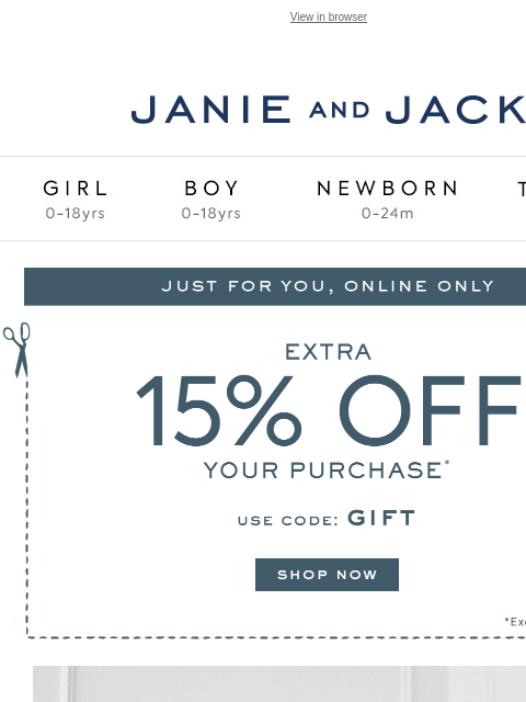 janieandjack newsletter: Unbridled style, made just for Janie