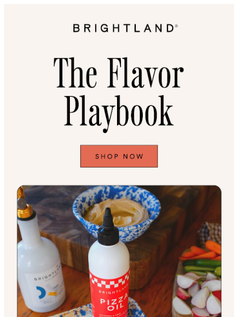 brightland newsletter: Game Day Gourmet