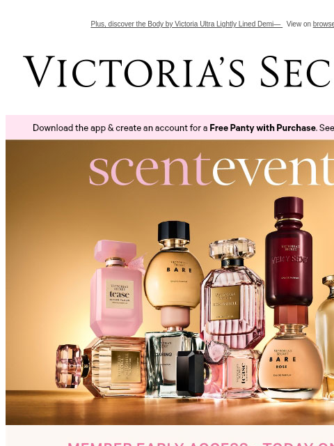 victoriassecret newsletter: $35 Fine Fragrances Today—Members Only