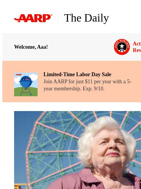 aarp newsletter: The Daily — Movies for Grownups Fall Movie Preview...