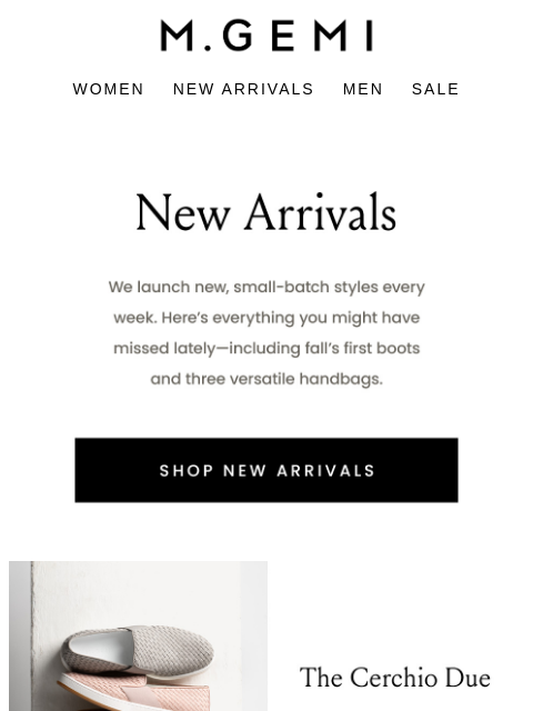 mgemi newsletter: New Arrivals, Just In From Italy