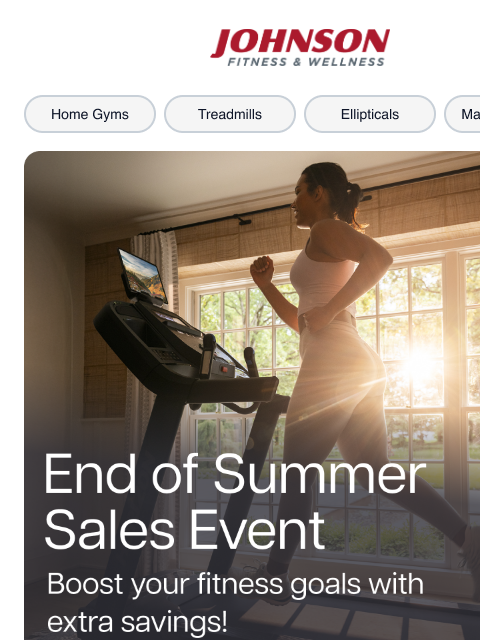 johnsonfit newsletter: End of Summer Deals Await You