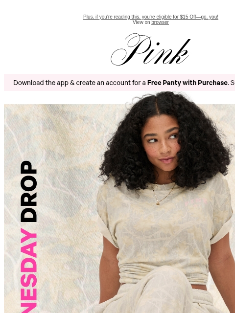 vspink newsletter: PINK Wednesday Drop: All-New Camo