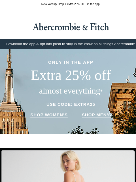 abercrombie newsletter: Your other pants are panicking.