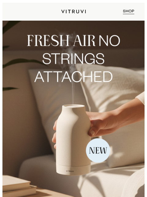 vitruvi newsletter: Introducing… AIR CORDLESS 🌬️