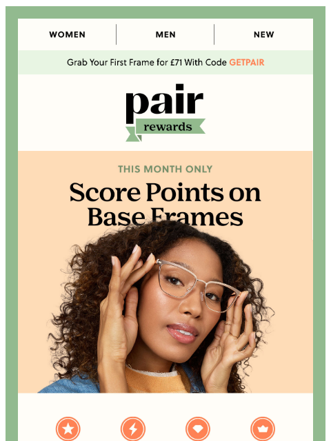 paireyewear newsletter: SCORE POINTS ON BASE FRAMES