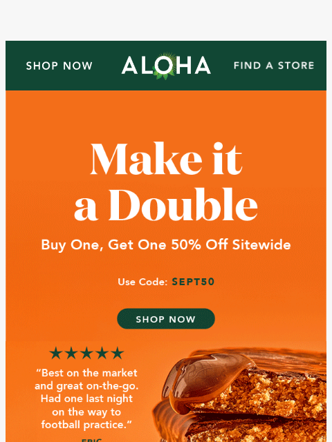 aloha newsletter: Two is better than one...