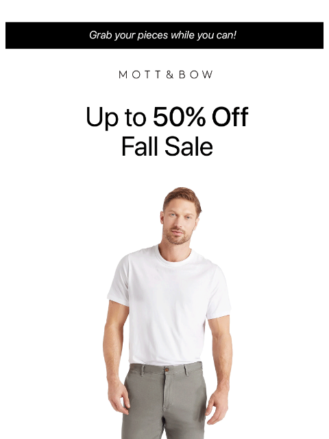 mottandbow newsletter: Big fall deals.