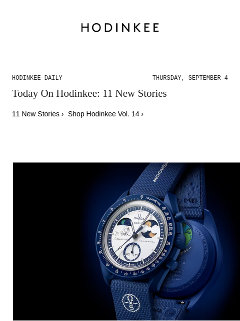 hodinkee newsletter: Hodinkee Daily | 09/04/2025