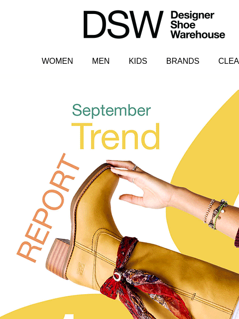 dsw newsletter: September’s top 5 trends are here