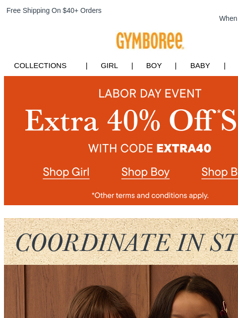gymboree newsletter: Iconic Fall Moments Call for these Looks