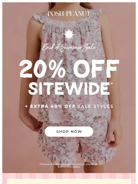 poshpeanut newsletter: SALE ON SALE IS ON NOW!  🎉