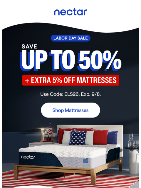 nectarsleep newsletter: Save up to 50% + EXTRA 5% Off. The stars aligned o...