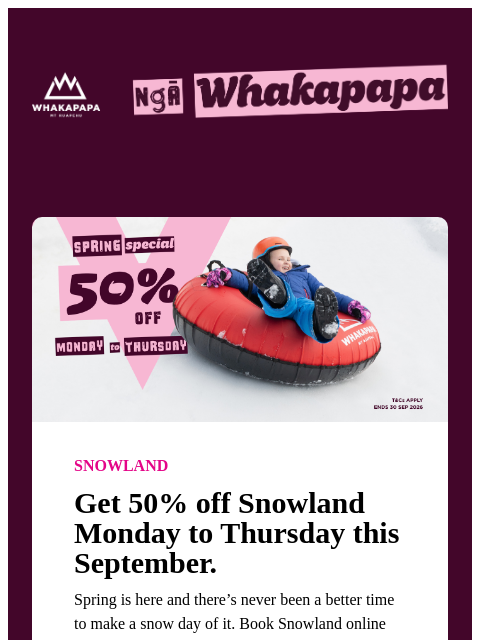 whakapapa newsletter: Your Maunga Update: 4th September 2026 ⛰️