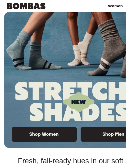 bombas newsletter: Stretchy, Wide Calf Socks in New Colors