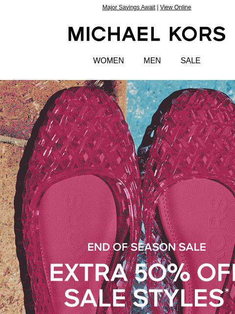 michaelkorsmail newsletter: Announcing An Extra 50% Off For Labor Day