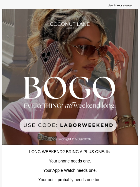 coconut-lane newsletter: 𝐁𝐎𝐆𝐎 for LABOR DAY WEEKEND 🇺🇸