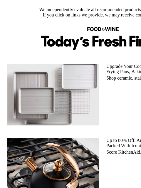 foodandwine newsletter: Up to 80% Off: Amazon's Labor Day Sale Is Packed W...