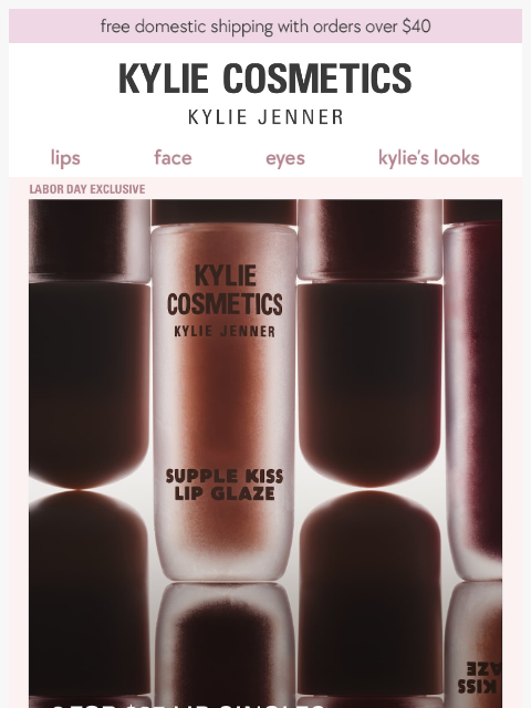 kyliecosmetics newsletter: labor day sale 💋