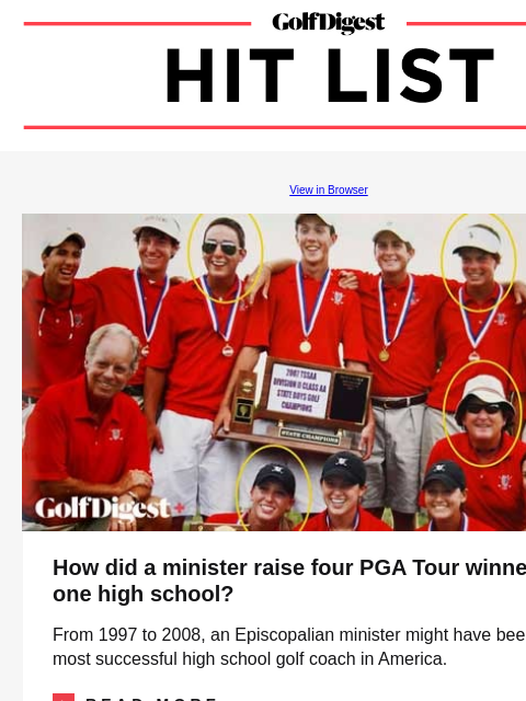 DP World Tour pro gets break of the year as ball miraculously bounces out of water hazard for birdie opportunity GolfDigest View in Browser Holy coach How did a minister raise four PGA Tour winners