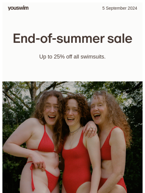 End-of-summer sale with up to 25% off swimsuits. ͏ ͏ ͏ ͏ ͏ ͏ ͏ ͏ ͏ ͏ ͏ ͏ ͏ ͏ ͏ ͏ ͏ ͏ ͏ ͏ ͏ ͏ ͏ ͏ ͏ ͏ ͏ ͏ ͏ ͏ ͏ ͏ ͏ ͏ ͏ ͏ ͏ ͏ ͏ ͏ ͏ ͏ ͏ ͏ ͏ ͏ ͏ ͏ ͏ ͏ ͏ ͏ ͏ ͏ ͏ ͏ ͏ ͏ ͏ ͏ ͏ ͏ ͏ ͏ ͏ ͏ ͏ ͏ ͏ ͏ ͏ ͏ ͏ ͏ ͏ ͏