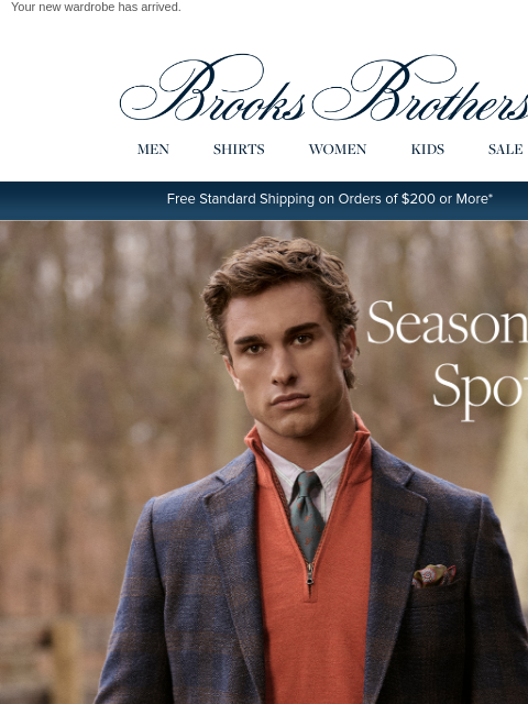 brooksbrothers newsletter: Key pieces for fall
