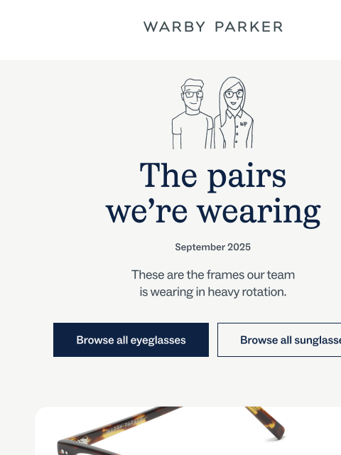 warbyparker newsletter: Staff picks for September!
