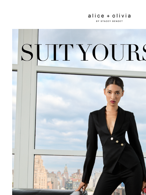 aliceandolivia newsletter: FALL'S CHICEST SUITING
