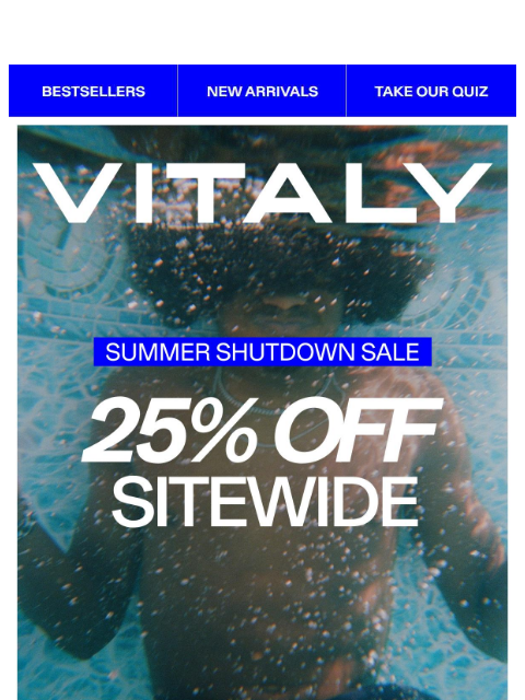 vitalydesign newsletter: Less than 72h left - 25% OFF SITEWIDE