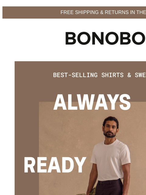 bonobos newsletter: Shirts & Sweaters Everyone Loves