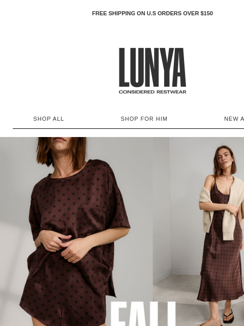 lunya newsletter: BETWEEN SEASONS