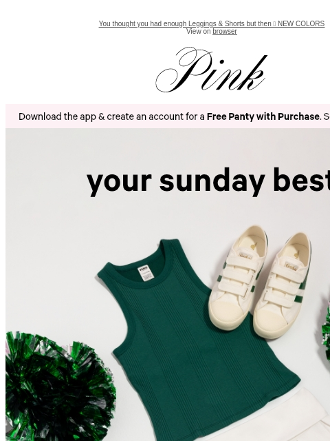 vspink newsletter: Don’t Forget Your Sunday Best 🏈
