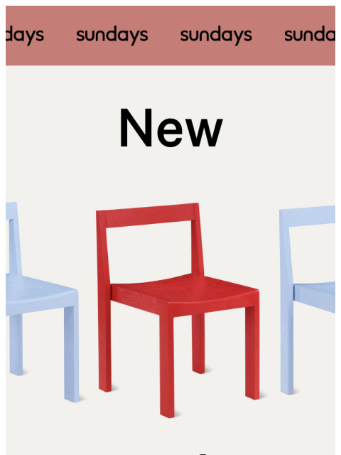 sundays-company newsletter: Add a pop of color (or two)