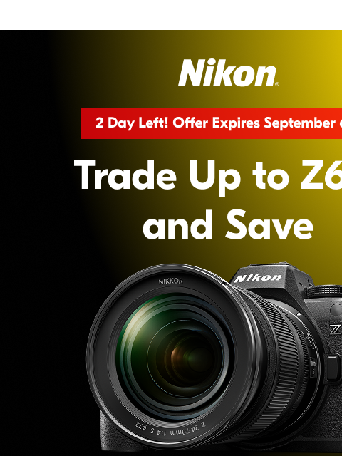 nikon newsletter: $200 Z6III trade-in Bonus